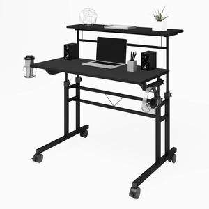Techni Mobili Rolling Writing Desk w/ Height Adjustable Desktop alternate view