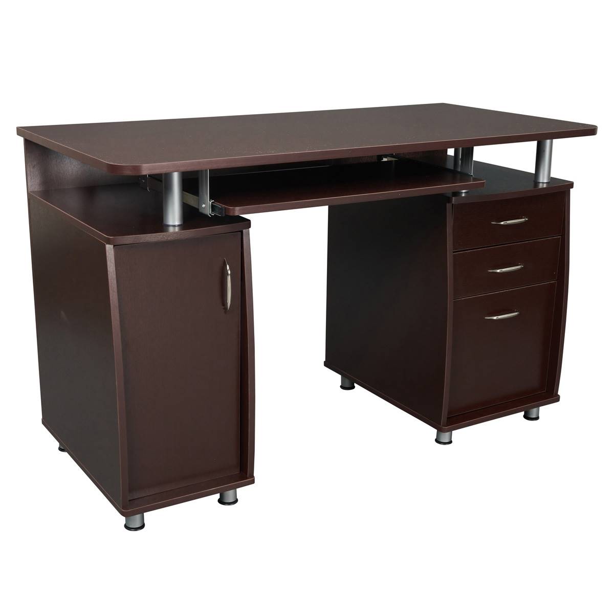 Techni Mobili Complete Workstation Computer Desk W/ Storage