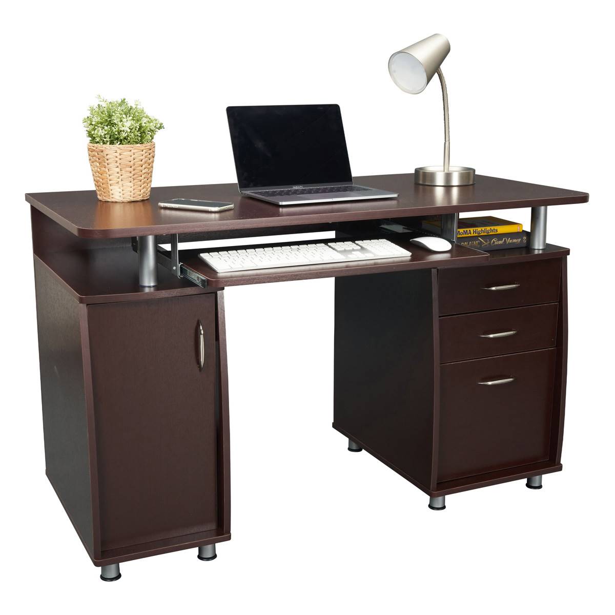 Techni Mobili Complete Workstation Computer Desk W/ Storage