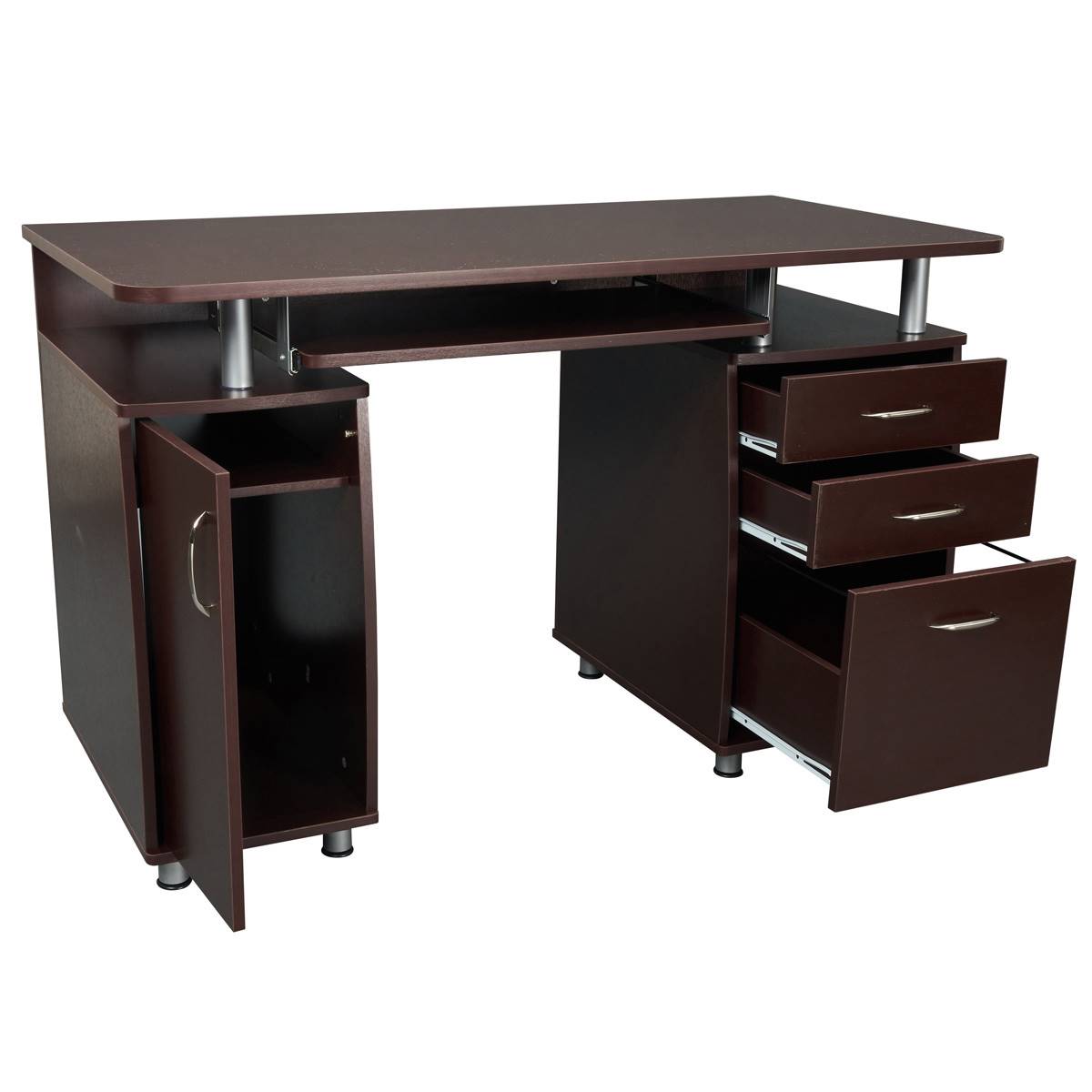 Techni Mobili Complete Workstation Computer Desk W/ Storage