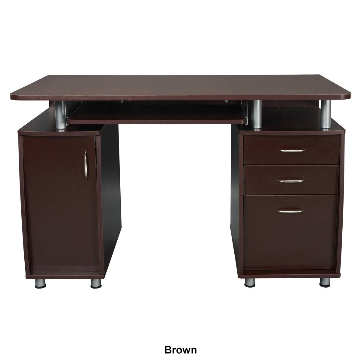 Techni Mobili Complete Workstation Computer Desk W/ Storage