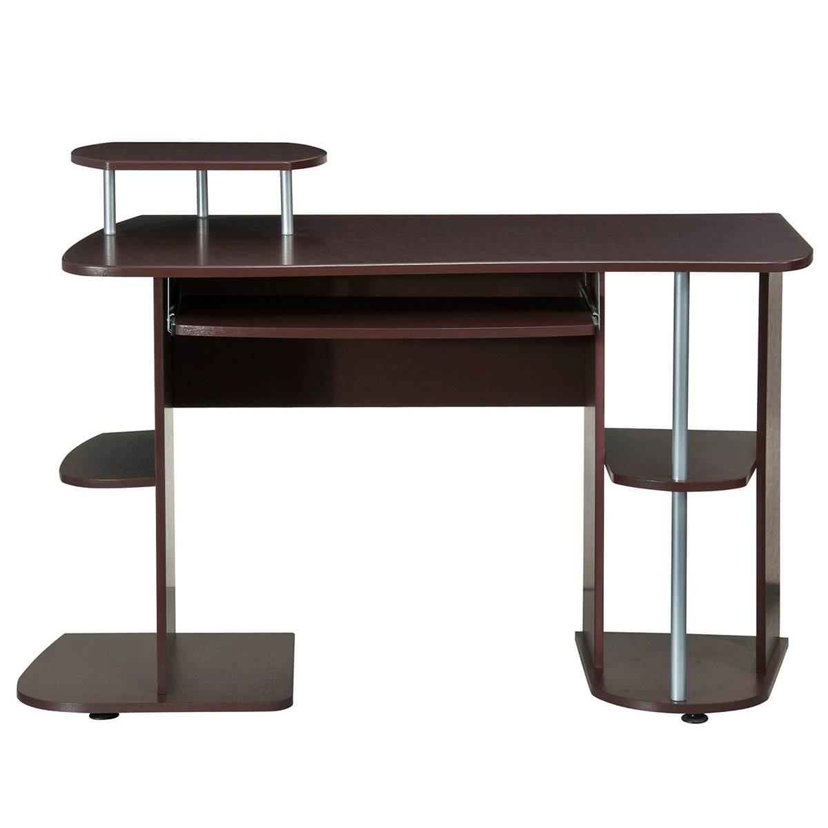 Techni Mobili Complete Computer Workstation Desk W/ Shelves