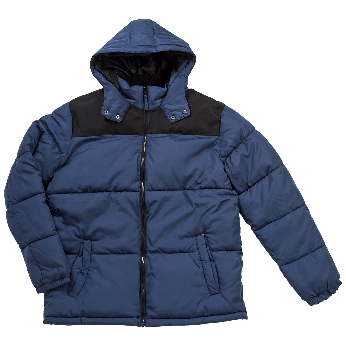 Mens Axcent Color Block Puffer Coat