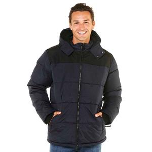 Mens Axcent Color Block Puffer Coat