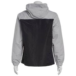 Mens Axcent Color Block Windbreaker - Light Grey/Black alternate view