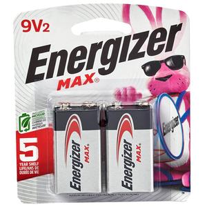 Energizer(R) 2pk. 9 Volt Battery