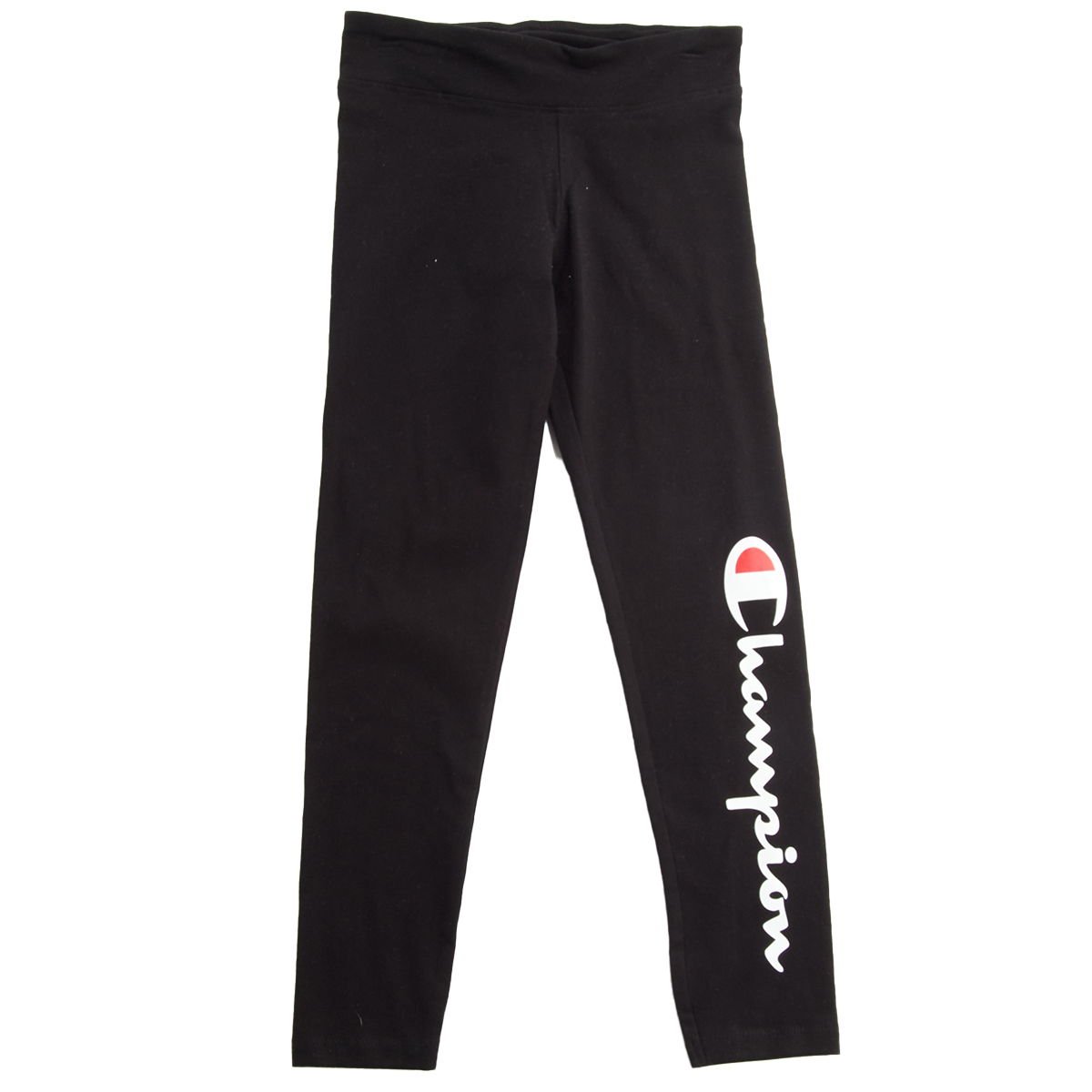 Girls (7-16) Champion(R) Solid Basic Logo Leggings