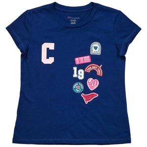 Girls (7-16) Champion(R) Short Sleeve Stamp Logo Tee alternate view