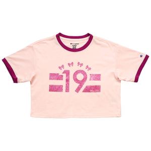 Girls (7-16) Champion(R) Boxy Track & Field Ringer Tee