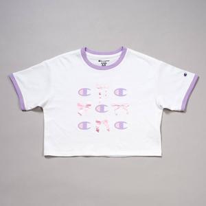 Girls (7-16) Champion(R) Boxy Foil Bow Ringer Tee alternate view