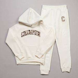 Girls (7-16) Champion(R) Leopard Logo Pullover Hoodie & Joggers Set alternate view