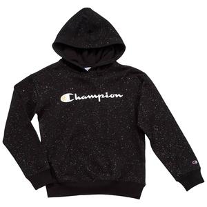 Girls (7-16) Champion(R) Long Sleeve Fleece Lined Glitter Hoodie