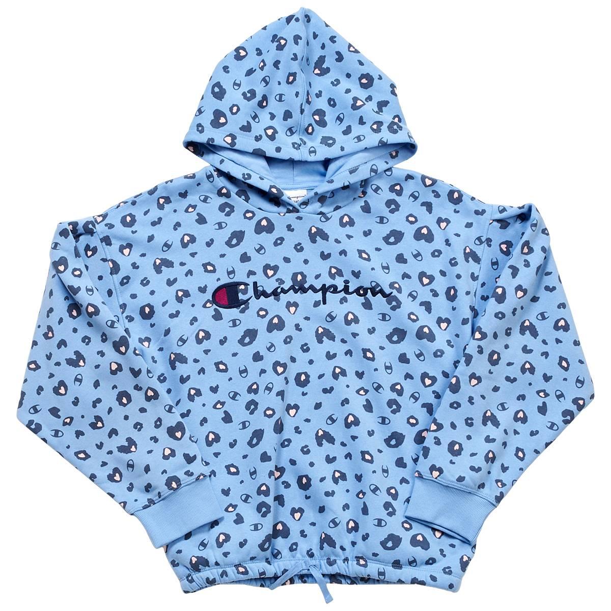 Champion Big Kid Girls Long Sleeve Fleece Active Hoodie, X-large (16), Pink