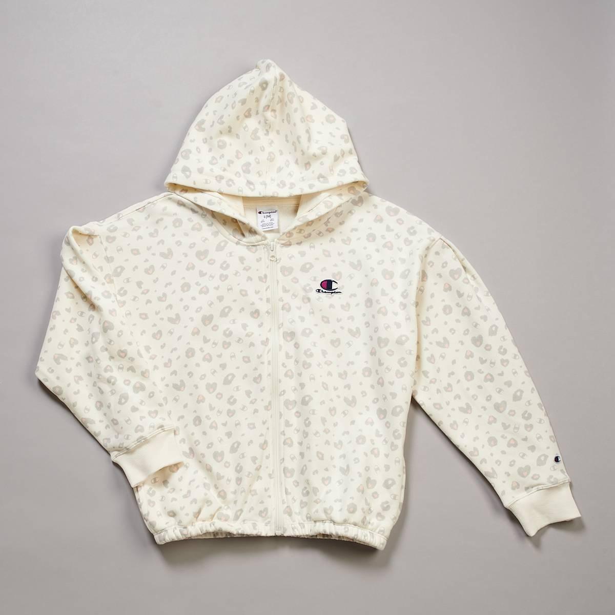 Champion Big Kid Girls Long Sleeve Fleece Active Hoodie, X-large (16), Gray