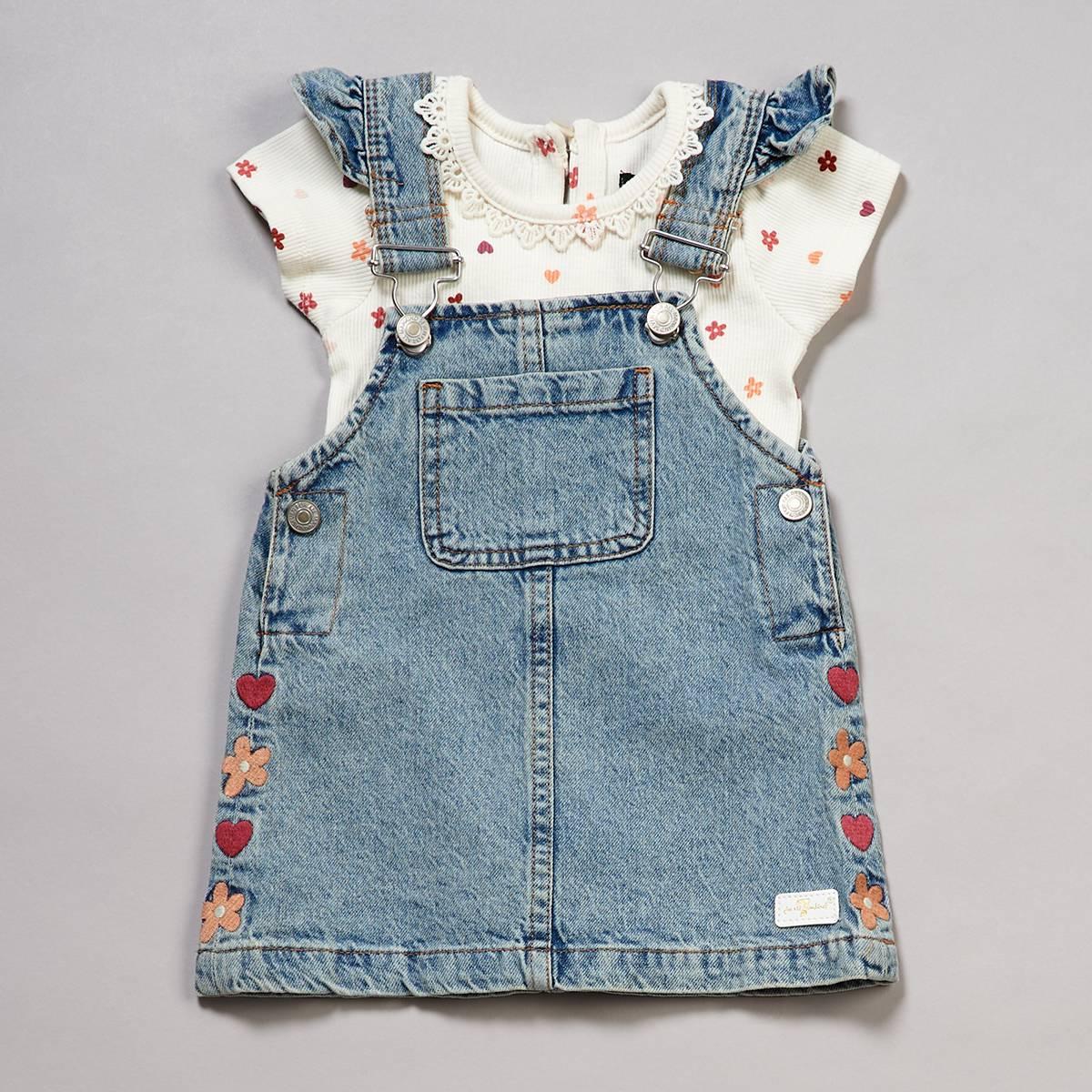 Baby Girl (12-24M) 7 For All Mankind 2pc. Jumper Bodysuit Set