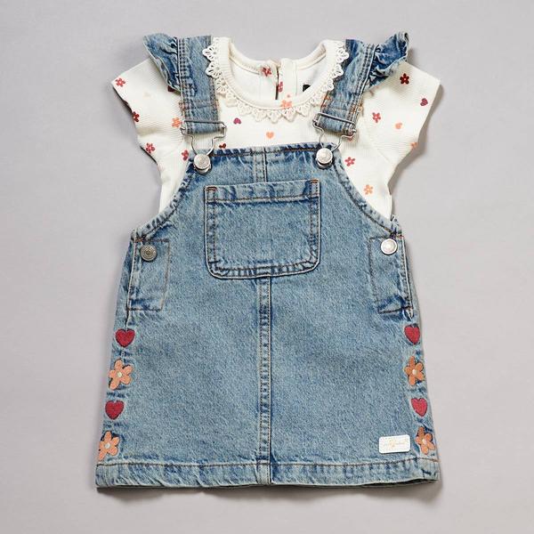 Baby Girl (12-24M) 7 For All Mankind 2pc. Jumper Bodysuit Set
