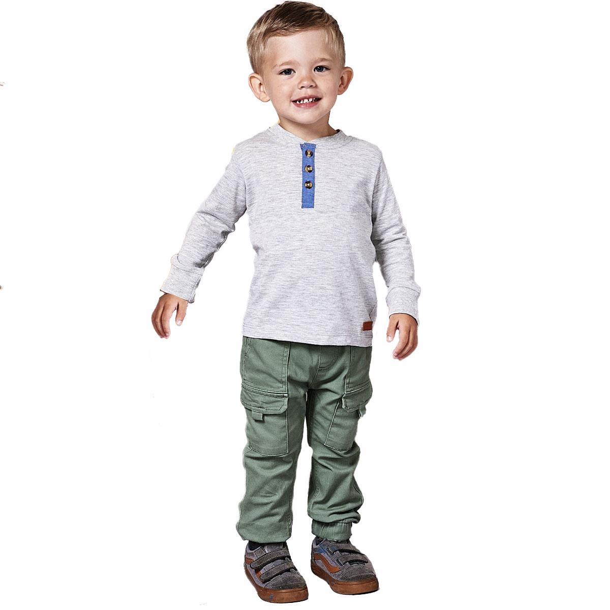 Toddler Boy 7 For All Mankind(R) Henley Jersey & Denim Pants Set