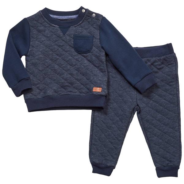 Baby Unisex (NB-9M) 7 For All Mankind(R) 2pc. Quilted Thermal Set