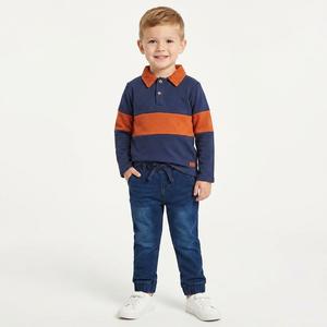 Toddler Boy 7 For All Mankind(R) 2pc. Stripe Polo/Denim Pants Set