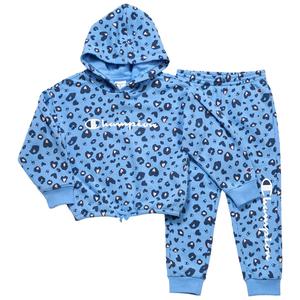 Girls (4-6x) Champion(R) Leopard Hoodie & Jogger Set alternate view