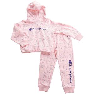 Girls (4-6x) Champion(R) Heart Hoodie & Jogger Set