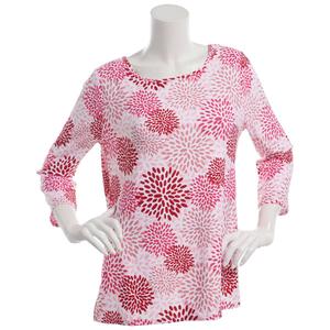 Womens Emily Daniels 3/4 Sleeve Abstract Jacquard Tunic Blouse alternate view