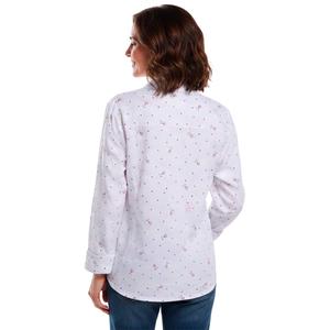 Womens Emily Daniels Floral Dot Roll Tab Sleeve Button Down alternate view