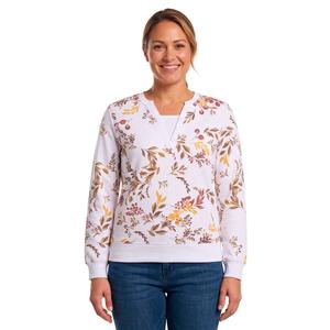 Plus Size Emily Daniels Long Sleeve Leaf Two In One Sweatshirt
