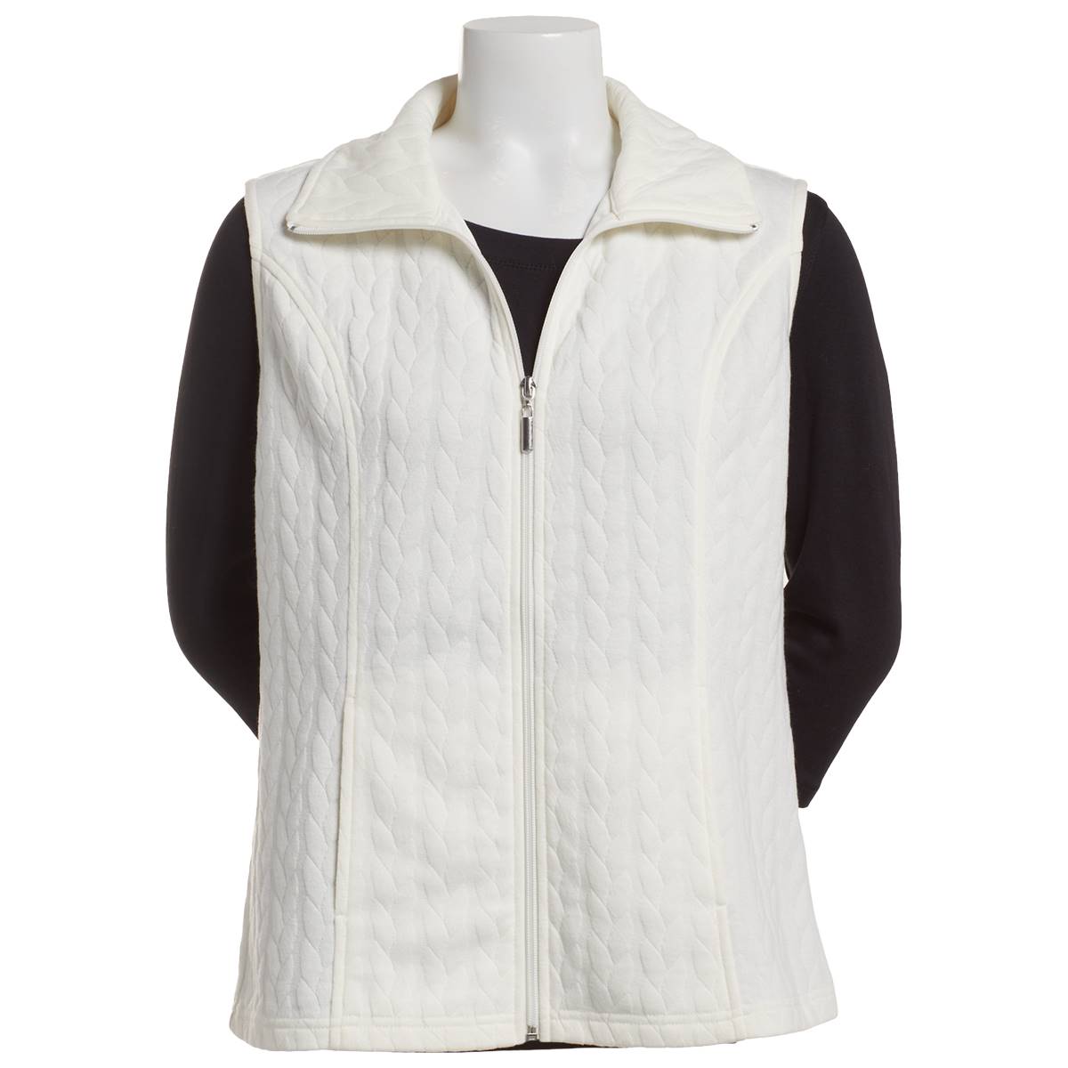 Petite Emily Daniels Quilted Zip Front Vest