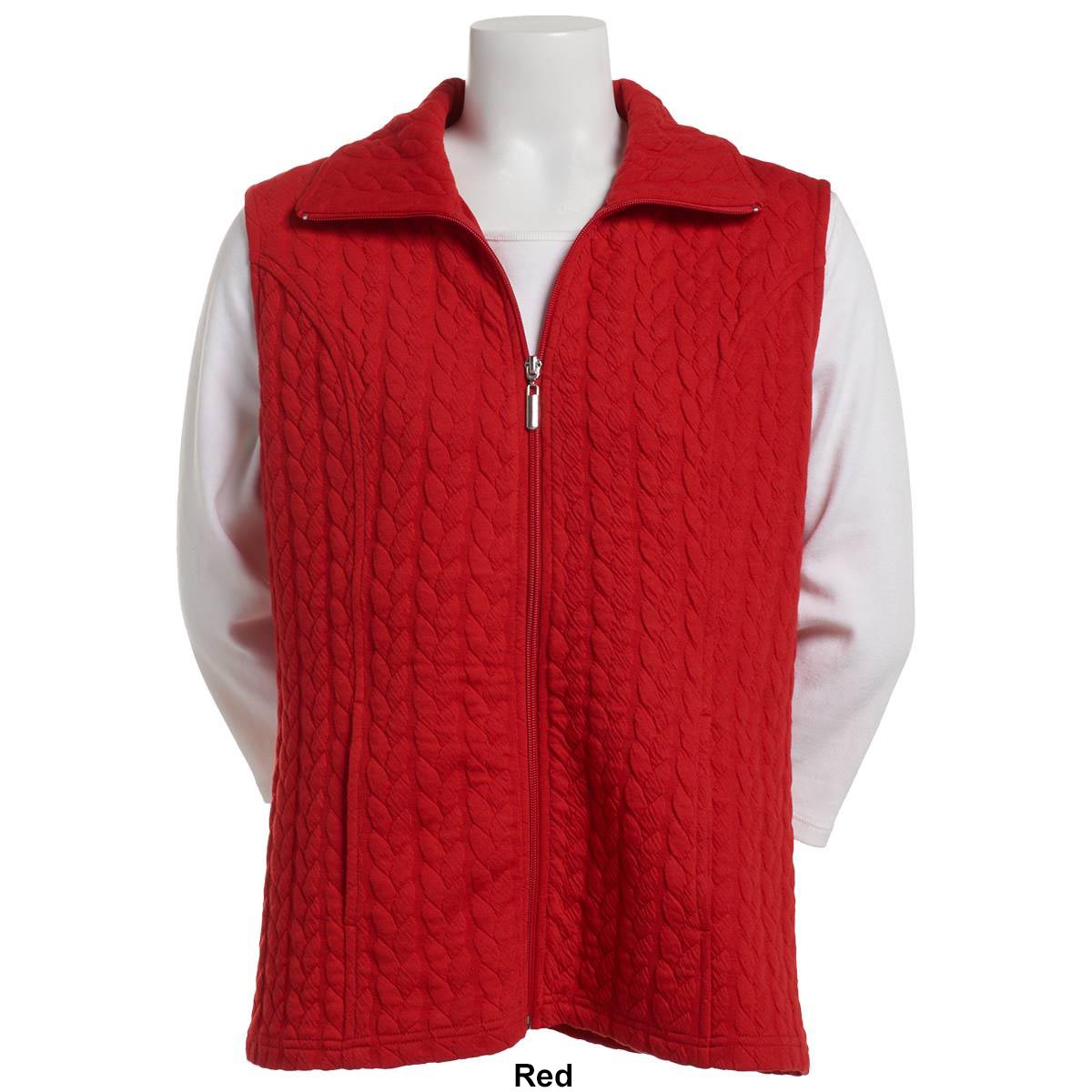 Petite Emily Daniels Quilted Zip Front Vest