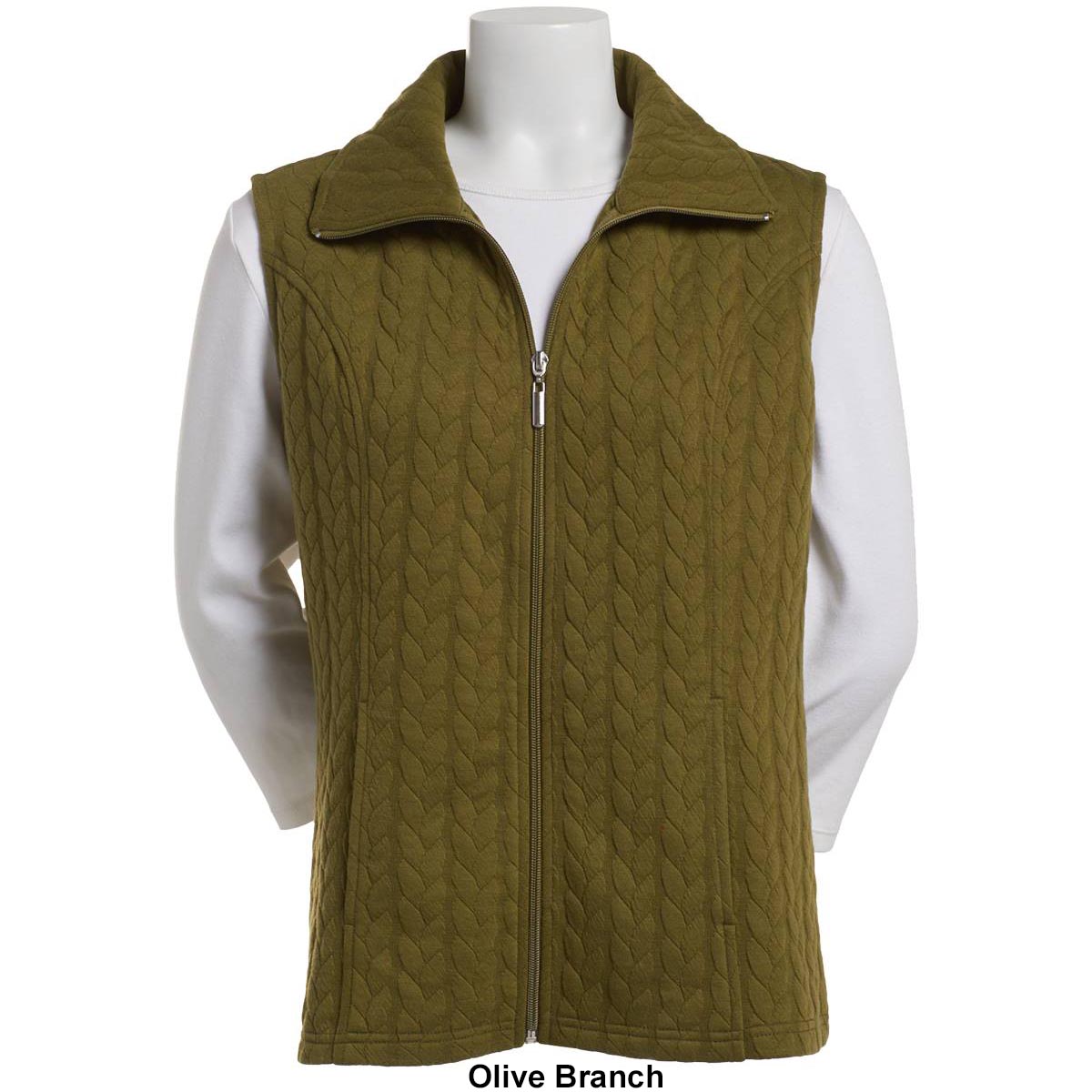 Petite Emily Daniels Quilted Zip Front Vest