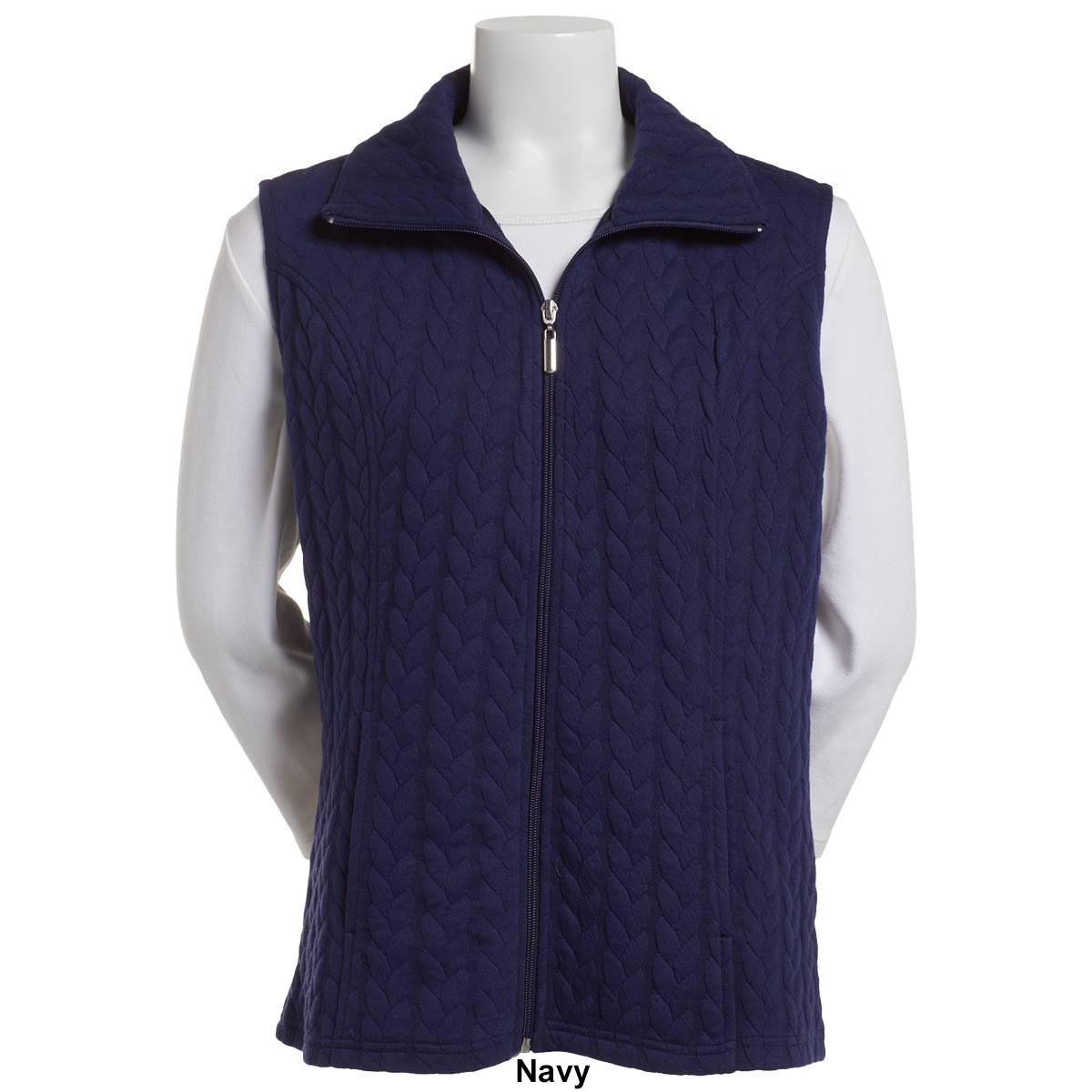 Petite Emily Daniels Quilted Zip Front Vest