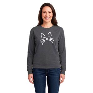 Womens Remi James Fall Screen Cat O'Lantern Sweatshirt alternate view