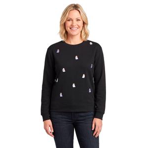 Womens Remi James Fall Screen Tossed Ghosts Sweatshirt alternate view