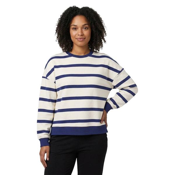 Womens Remi James Long Sleeve Stripe Step Hem Sweatshirt alternate view