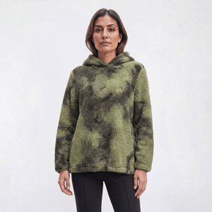 Womens Mountain Ridge Long Sleeve Sherpa Camo Pullover Hoodie