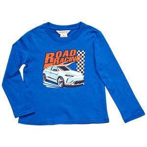 Toddler Boy Tales & Stories Long Sleeve Road Racing Graphic Tee