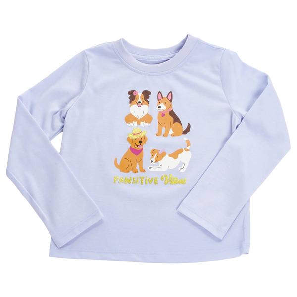 Girls (4-6x) Tales & Stories Long Sleeve Pawsitive Vibes Tee