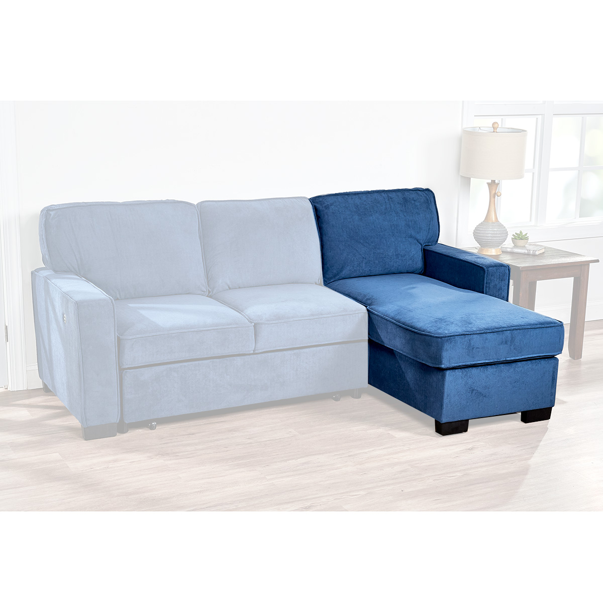 Flex Right Side Facing Chaise W/ Storage