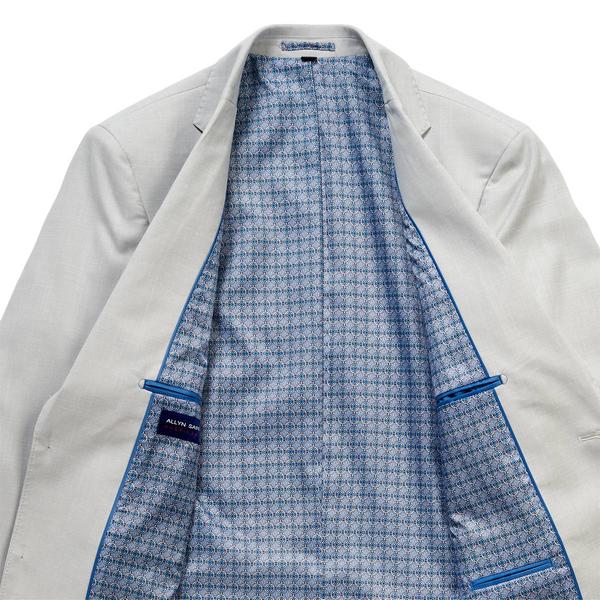 Mens Allyn St. George Solid Chalk Sport Coat - Light Grey alternate view