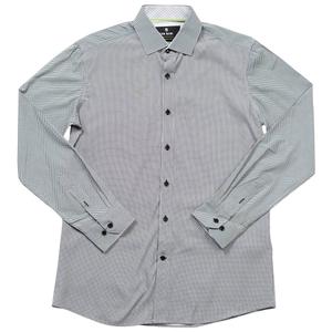 Mens Tom Baine Silver Dot Slim Fit Dress Shirt - Silver