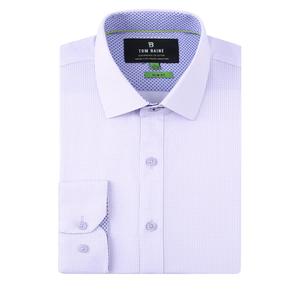 Mens Tom Baine Performance Slim Fit Dress Shirt - White/Lilac alternate view