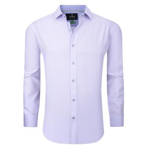 Mens Tom Baine Performance Slim Fit Dress Shirt - White/Lilac