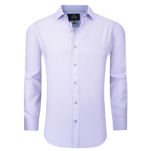 Mens Tom Baine Performance Slim Fit Dress Shirt - White/Lilac