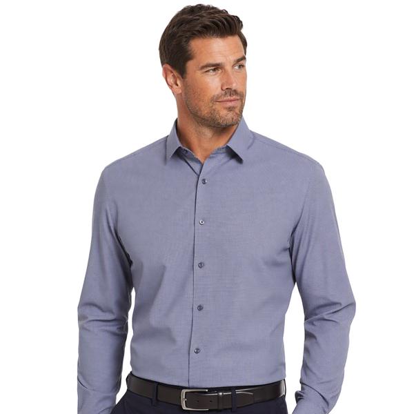 Mens Tom Baine Slim Fit Performance Dress Shirt - Blue Diamonds