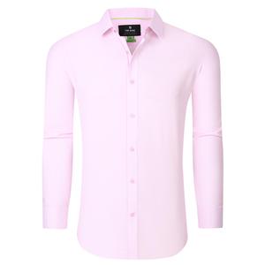 Mens Tom Baine Slim Fit Geo Performance Dress Shirt - Pink alternate view