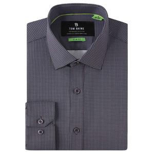 Mens Tom Baine Slim Fit Performance Dress Shirt - Black