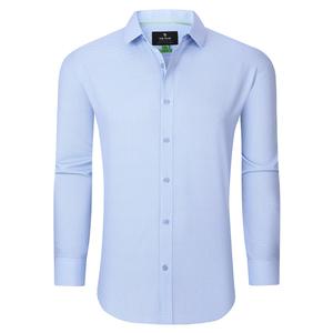 Mens Tom Baine Slim Fit Performance Geo Dress Shirt - Blue alternate view