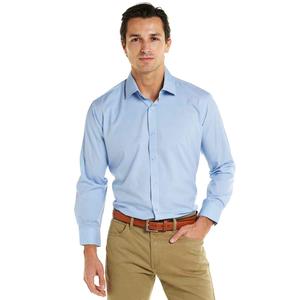 Mens Tom Baine Slim Fit Performance Geo Dress Shirt - Blue
