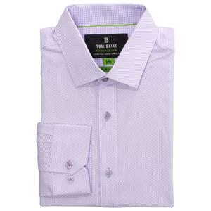 Mens Tom Baine Slim Fit Performance Dress Shirt - Purple Geo